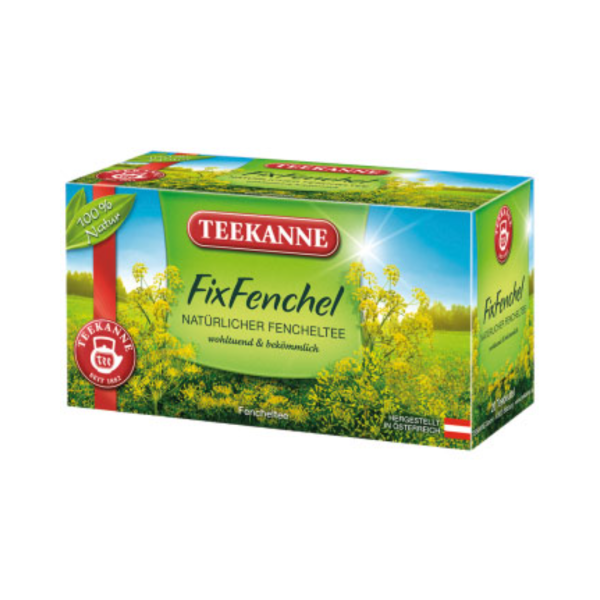 Teekanne FixFenchel, natürlicher Fencheltee, 20 Teebeutel im Kuvert, 45g